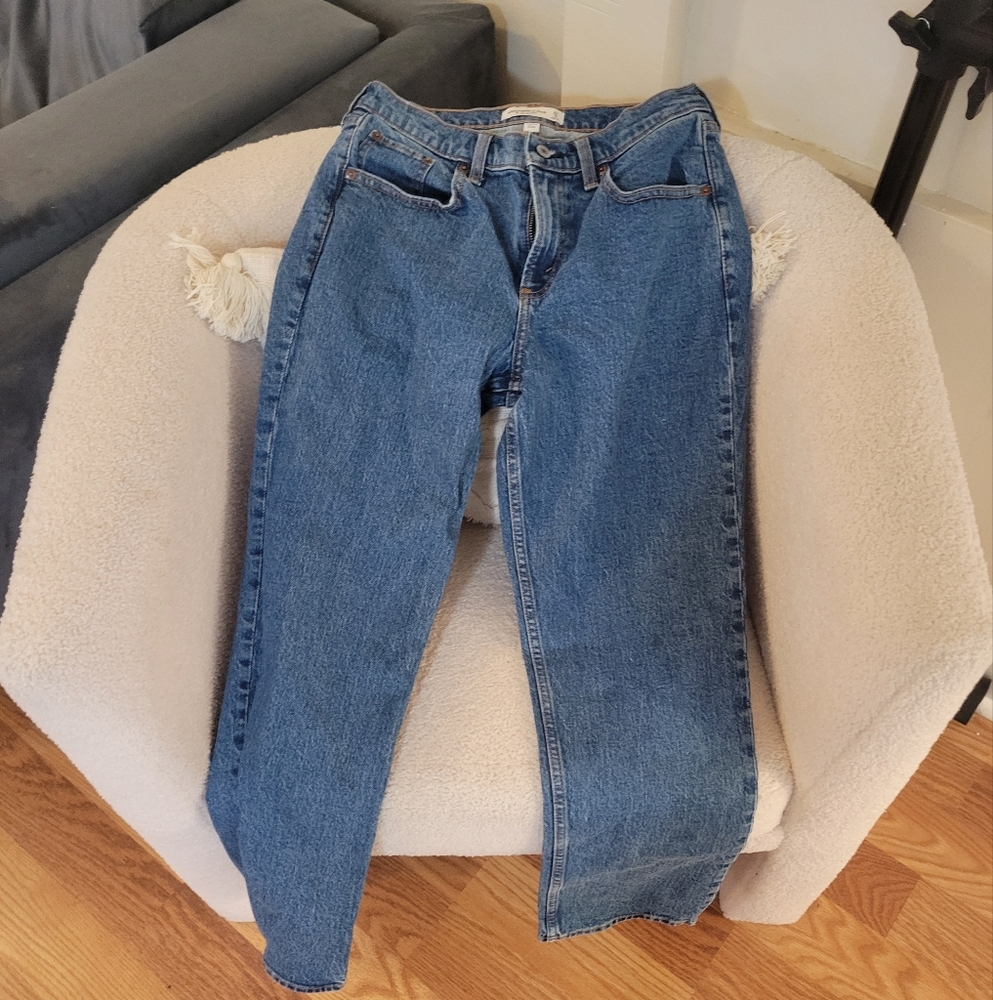 Abercrombie 90s Straight Mid Rise, Curve Love